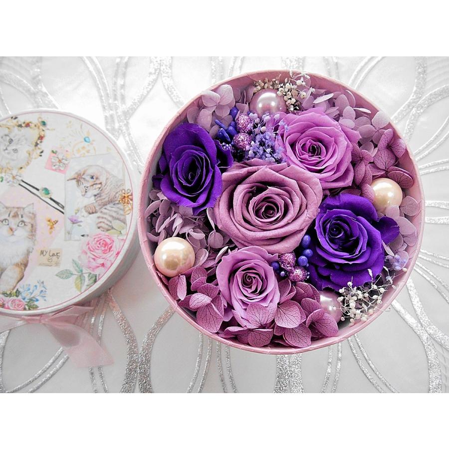 プリザーブドフラワー フラワーボックス 誕生日 退職祝い 古希祝い プレゼント 母 喜寿祝いプレゼント 女性 ジュエルキャットフラワーボックス お花ギフト Y Zフローラ ヤフー店 通販 Yahoo ショッピング