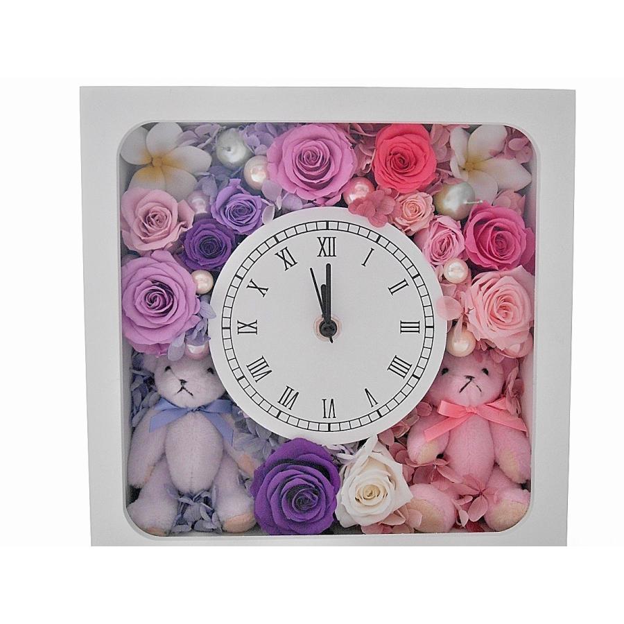 プリザーブドフラワー 古希祝い プレゼント 母 女性 紫 喜寿祝い 誕生