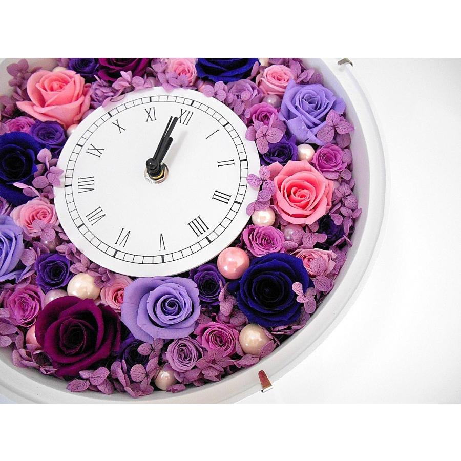 プリザーブドフラワー 古希祝い プレゼント 母 紫 花 喜寿祝い 女性