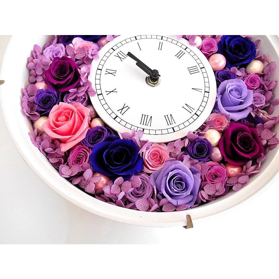 プリザーブドフラワー 古希祝い プレゼント 母 紫 花 喜寿祝い 女性