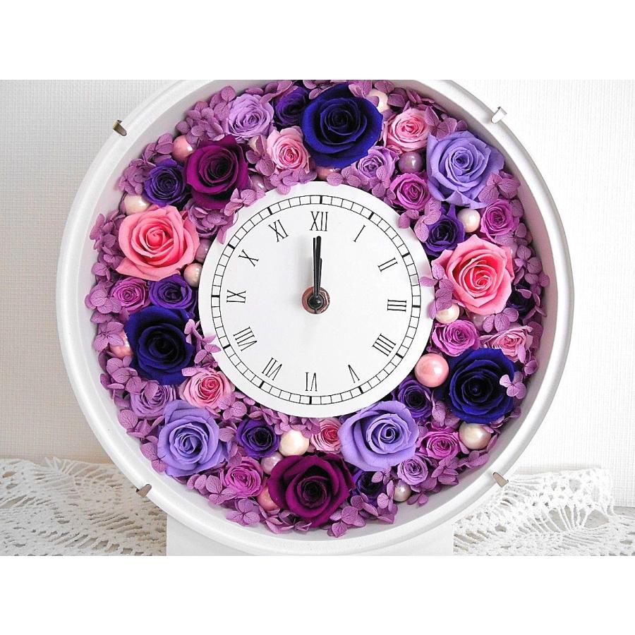 プリザーブドフラワー 古希祝い プレゼント 母 紫 花 喜寿祝い 女性