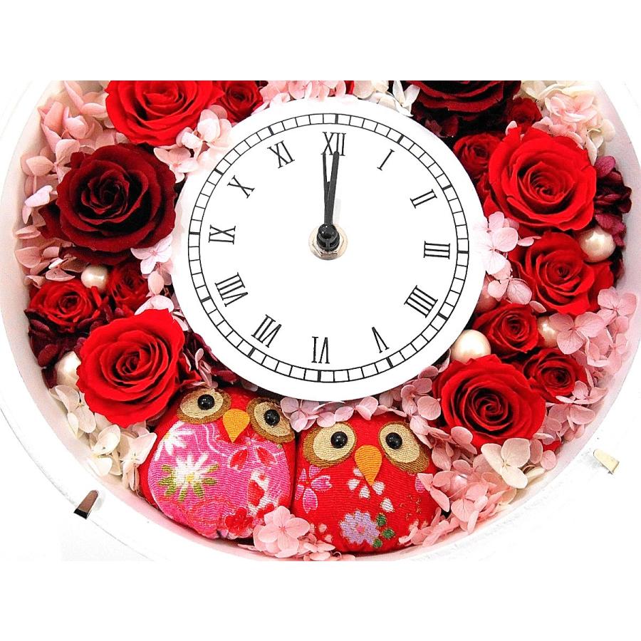 激安の 還暦祝い 女性 還暦 プレゼント 還暦祝い 女性 おしゃれ プリザーブドフラワー 誕生日 退職祝い 開店祝い 開業祝い レッドローズとアウルの花時計 Compass お花ギフト Y Zフローラ ヤフー店 通販 Yahoo ショッピング 最高の Jeannesauve Org