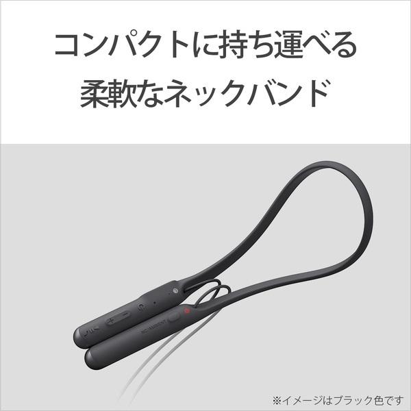 ソニー ワイヤレスノイズキャンセリングイヤホン WI-C600N BM ブラック Bluetooth対応 マイク付き｜yz-office｜08