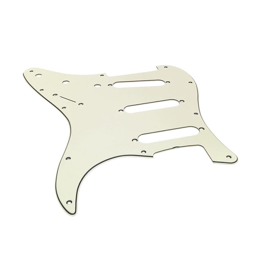 YJB PARTS ST60's用ピックガード Vintage Mint Ivory 3P インチ