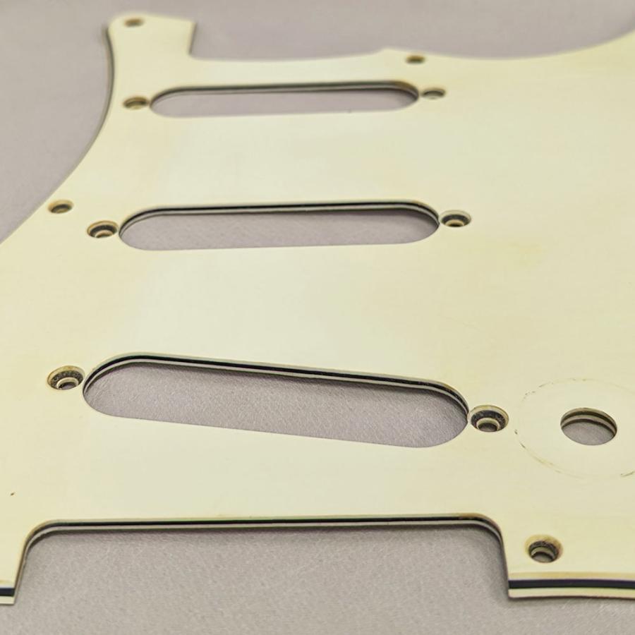 YJB PARTS ST50's用ピックガード レリックミントアイボリー3P インチ