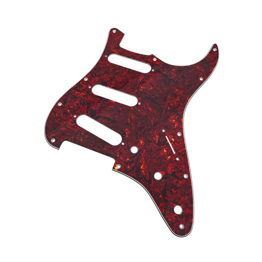 YJB PARTS ST STD/70's ストラト用ピックガード 赤べっ甲4Ply インチ