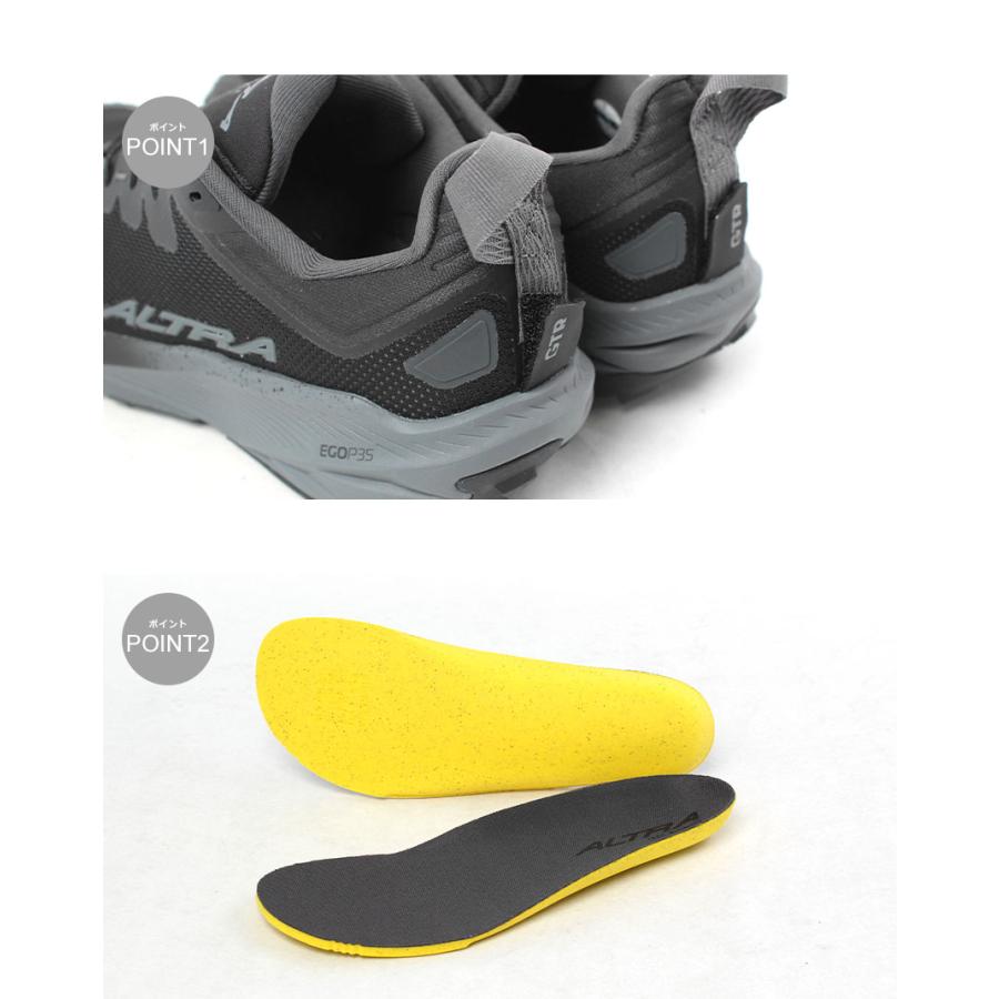 アルトラ トレイルランニングシューズ メンズ EXPERIENCE WILD 3 ALTRA AL0A85U6001 AL0A85U6922 ブラック 黒 ベージュ 靴 紐靴_6