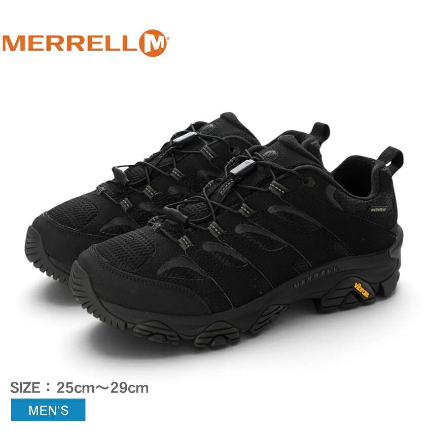 メレル トレッキングシューズ モアブ3 黒 23.5 MERRELL（メレル） トレッキングシューズ メンズ モアブ 3