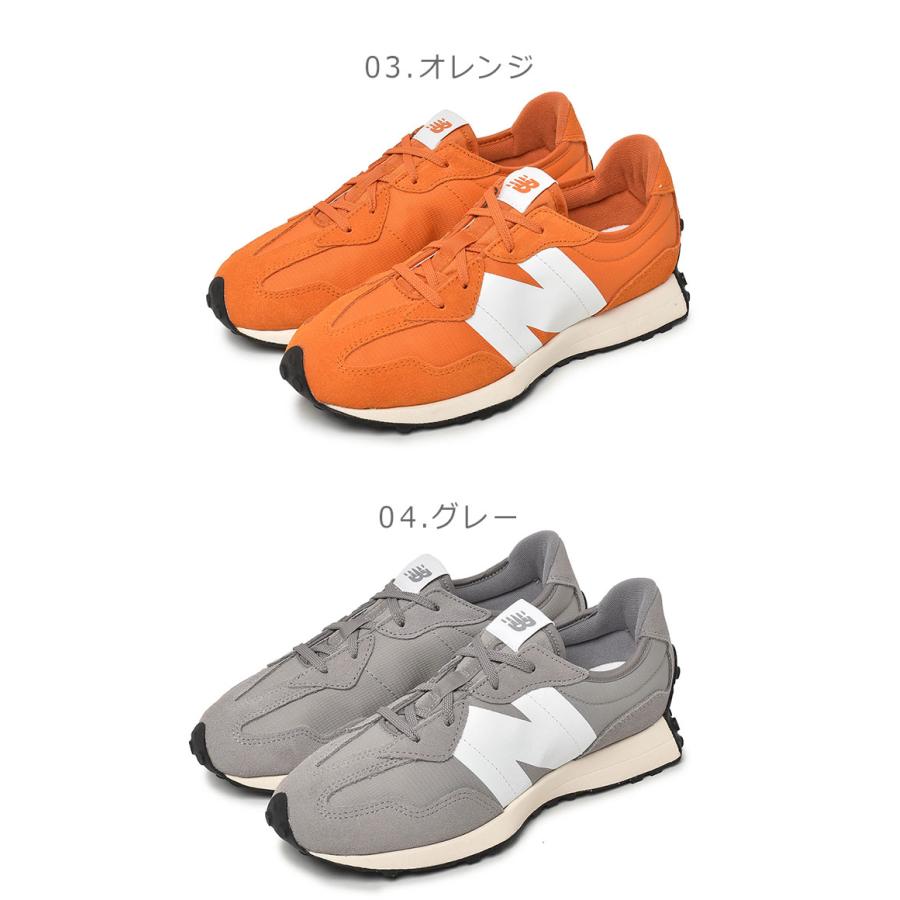 SALE 送料無料 ニューバランス スニーカー レディース キッズ ジュニア GS327 NEW BALANCE 青 靴 ローカット 本革｜z-craft｜08