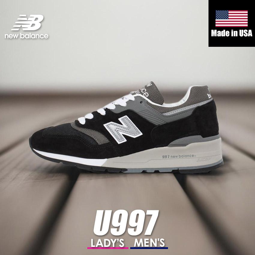 【ユーズド】M997BK 23.5cmブラックxグレー　黒灰　ニューバランス ユーズド】M997BK 23.5cmブラックxグレー 黒灰 ニューバランス