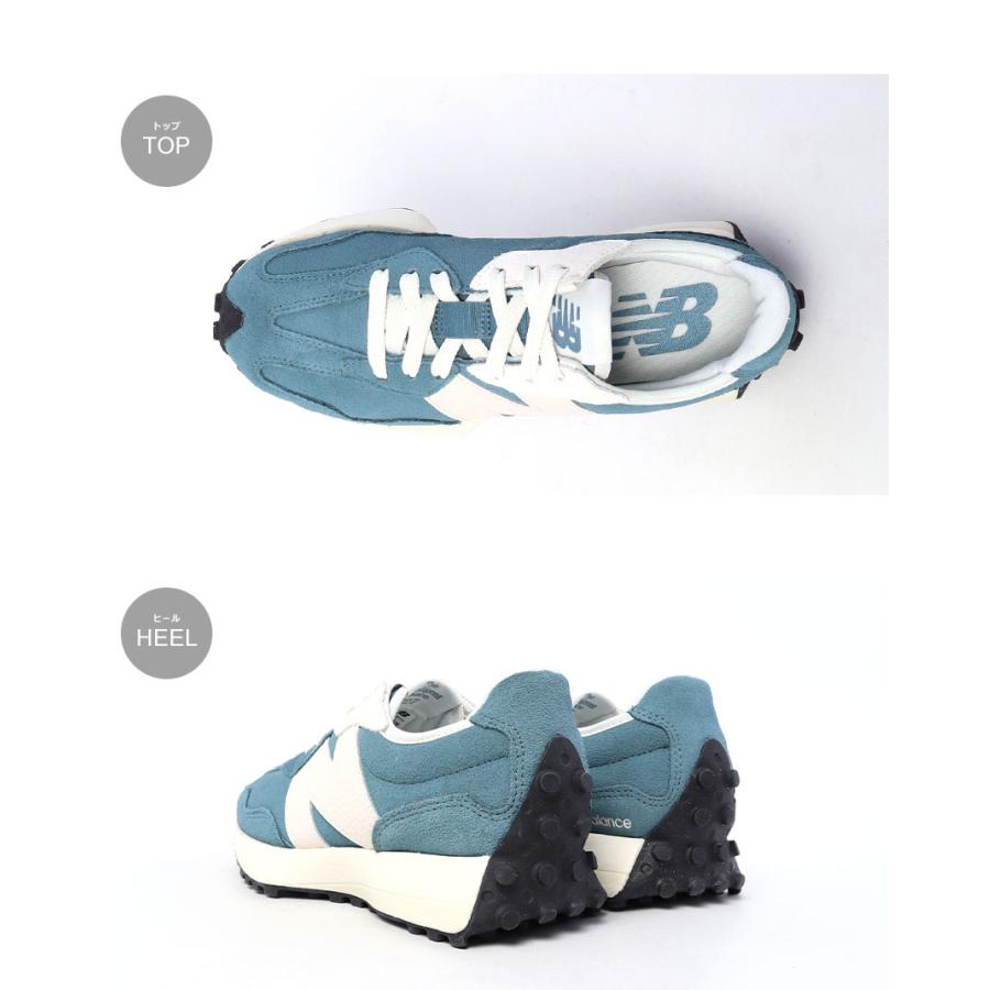 ニューバランス スニーカー レディース 327 NEW BALANCE U32790E ブルー 青 靴 シューズ ブランド ロゴ スポーティ 定番の画像