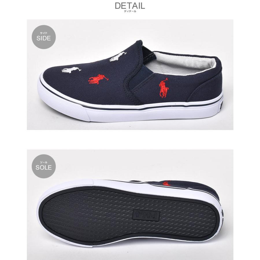 SALE 送料無料 ポロ ラルフローレン スリッポン キッズ ジュニア 子供 KEATON SLIP ON POLO RALPH LAUREN ネイビー 紺 マルチ 靴｜z-craft｜08