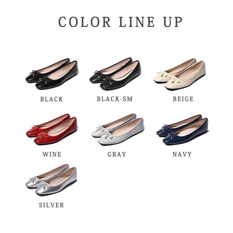 パンプス レディース 痛くない バレエ 歩きやすい スクエア TO-317 軽量 おしゃれ トドス オフィス黒 ローヒール | todos | 01