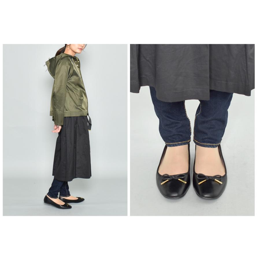 パンプス レディース 痛くない バレエ 歩きやすい スクエア TO-317 軽量 おしゃれ トドス オフィス黒 ローヒール | todos | 14