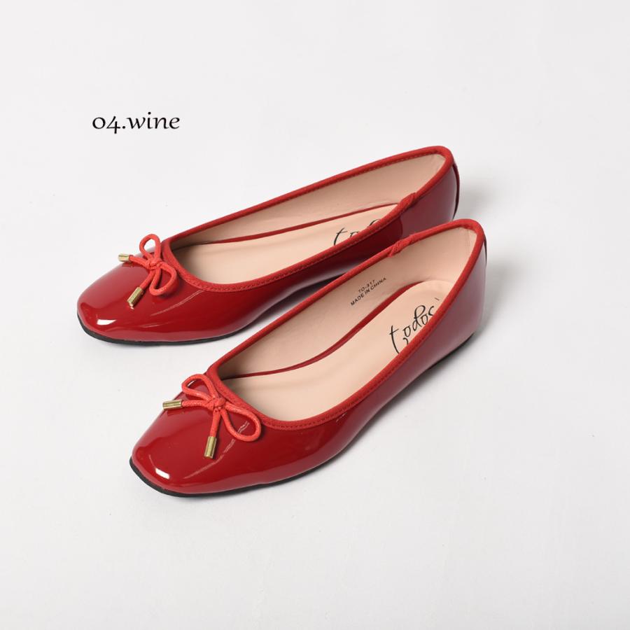 パンプス レディース 痛くない バレエ 歩きやすい スクエア TO-317 軽量 おしゃれ トドス オフィス黒 ローヒール | todos | 05