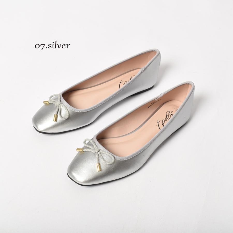 パンプス レディース 痛くない バレエ 歩きやすい スクエア TO-317 軽量 おしゃれ トドス オフィス黒 ローヒール | todos | 08