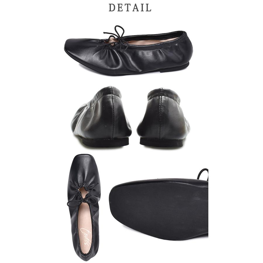 todos（トドス） バレエシューズ レディース スクエアギャザー バレエ