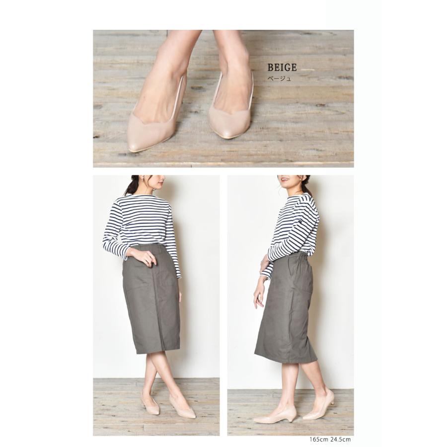パンプス レディース 3.5cmヒールVカットパンプス トドス TODOS TO-339 ピンク 美脚 安定感 | todos | 05