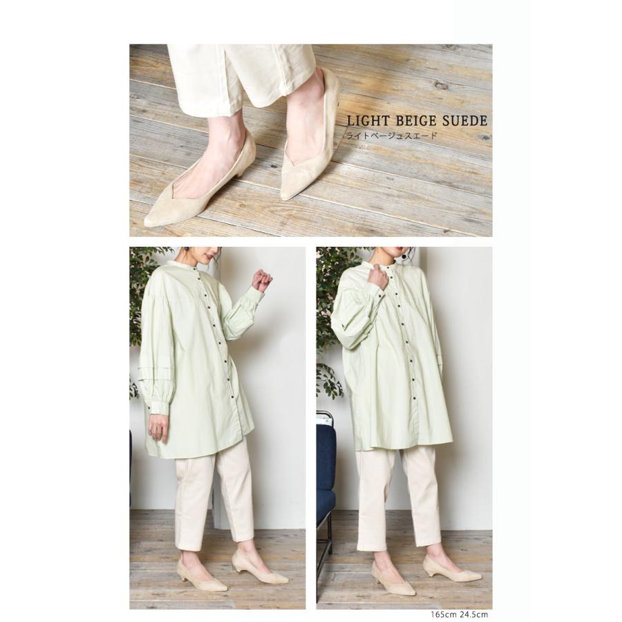 パンプス レディース 3.5cmヒールVカットパンプス トドス TODOS TO-339 ピンク 美脚 安定感 | todos | 07