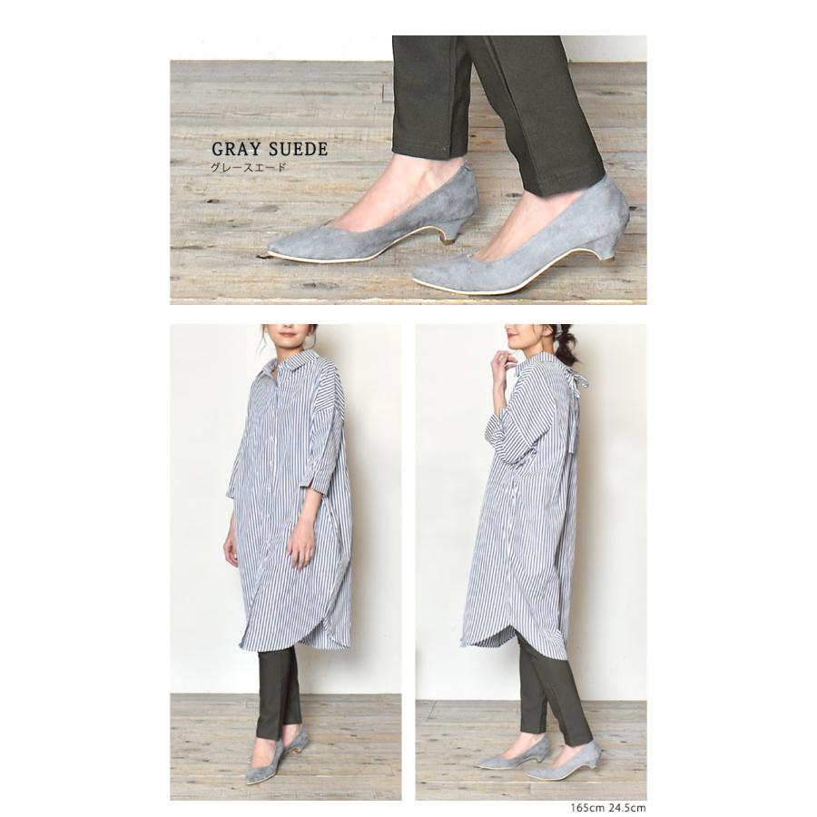 パンプス レディース 3.5cmヒールVカットパンプス トドス TODOS TO-339 ピンク 美脚 安定感 | todos | 08