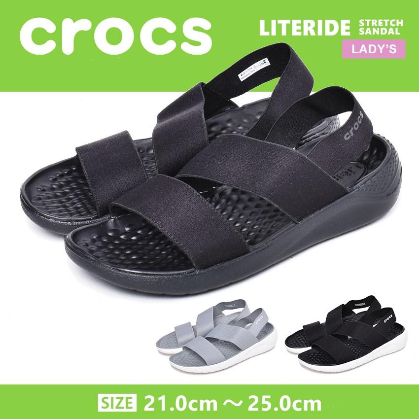 Crocs クロックス サンダル レディース 黒 靴 ライトライド ストレッチ 6081 新生活 1239 0240 スニーカー ブーツならz Craft 通販 Yahoo ショッピング