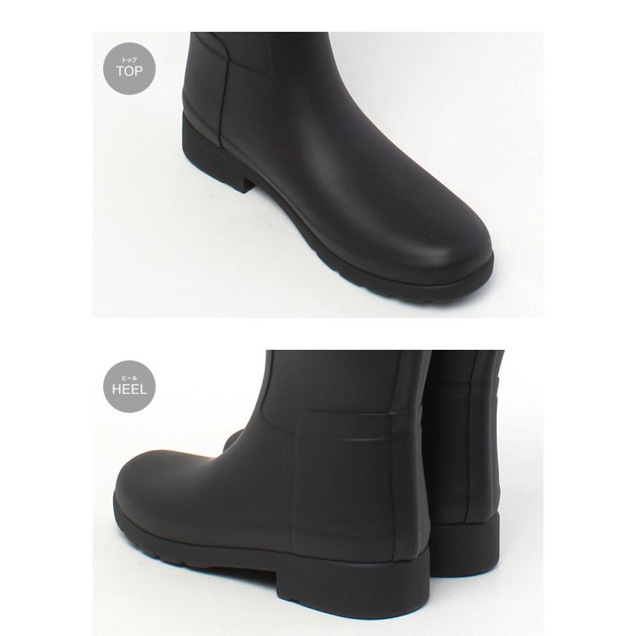 HUNTER レディース オリジナル リファインド ブーツ - ブラック