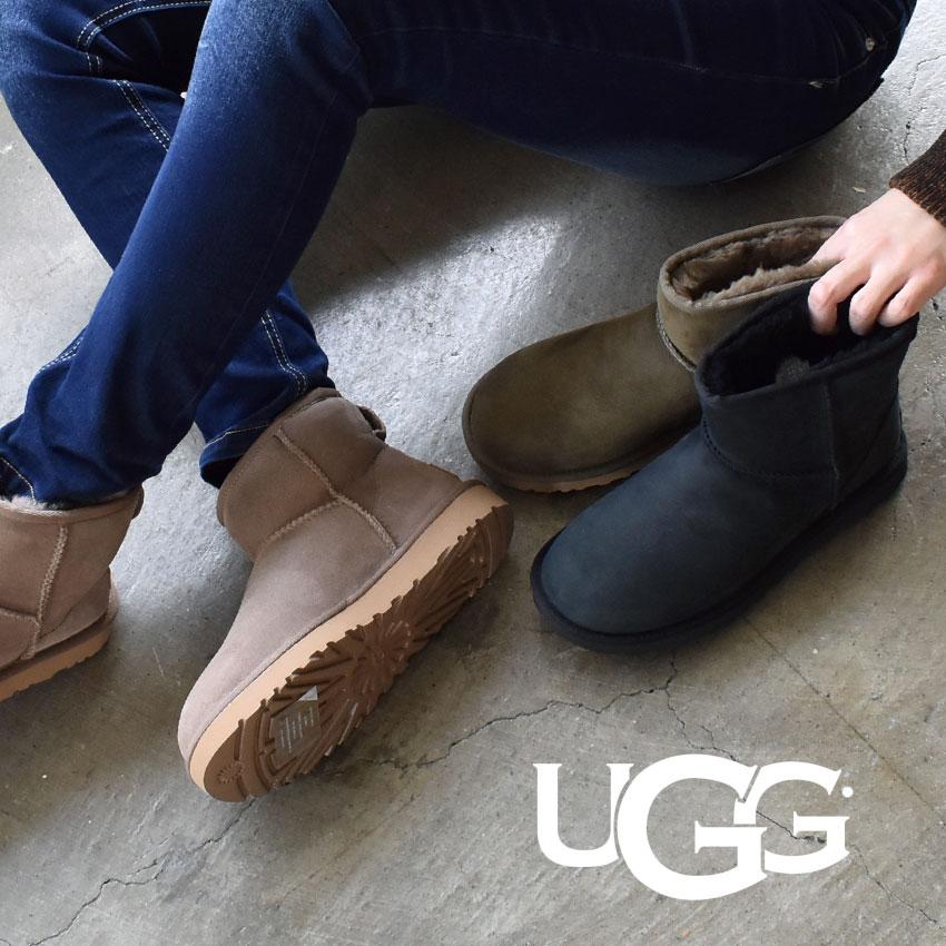 【新品未使用】UGG クラシックミニII 24cm ブラック ムートンブーツ UGG（アグ） ムートンブーツ レディース クラシックミニ II UGG