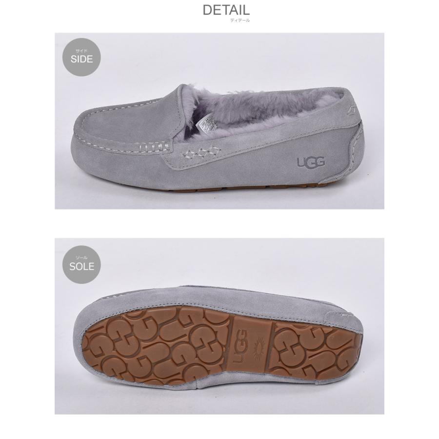 アグ モカシン レディース アンスレー UGG 1106878 ブラック 黒 ベージュ シューズ ぺたんこ 靴 フラット ボア ブランド 防寒 赤 |slz| | UGG | 30