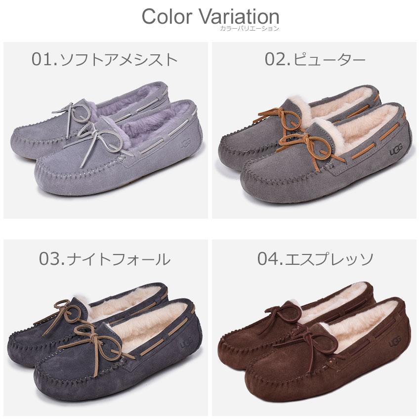 SALE アグ モカシン レディース ダコタ ブーツ UGG 1107949 ブラック 黒 ブラウン グレー ファー フラット シューズ ぺたんこ リボン ボア 茶｜z-craft｜21