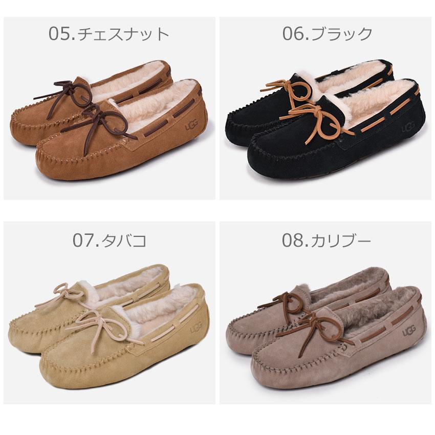 SALE アグ モカシン レディース ダコタ ブーツ UGG 1107949 ブラック 黒 ブラウン グレー ファー フラット シューズ ぺたんこ リボン ボア 茶｜z-craft｜22