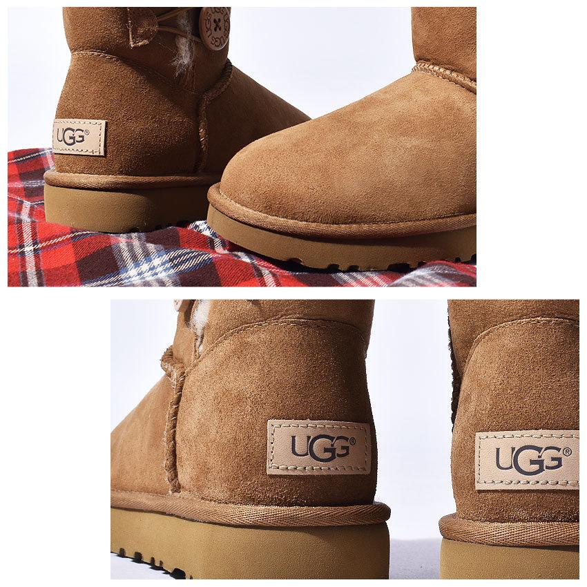 送料無料 アグ ムートンブーツ レディース ミニ ベイリーボタン II UGG 1016422 黒 ブラウン 茶色 グレー グレージュ｜z-craft｜15