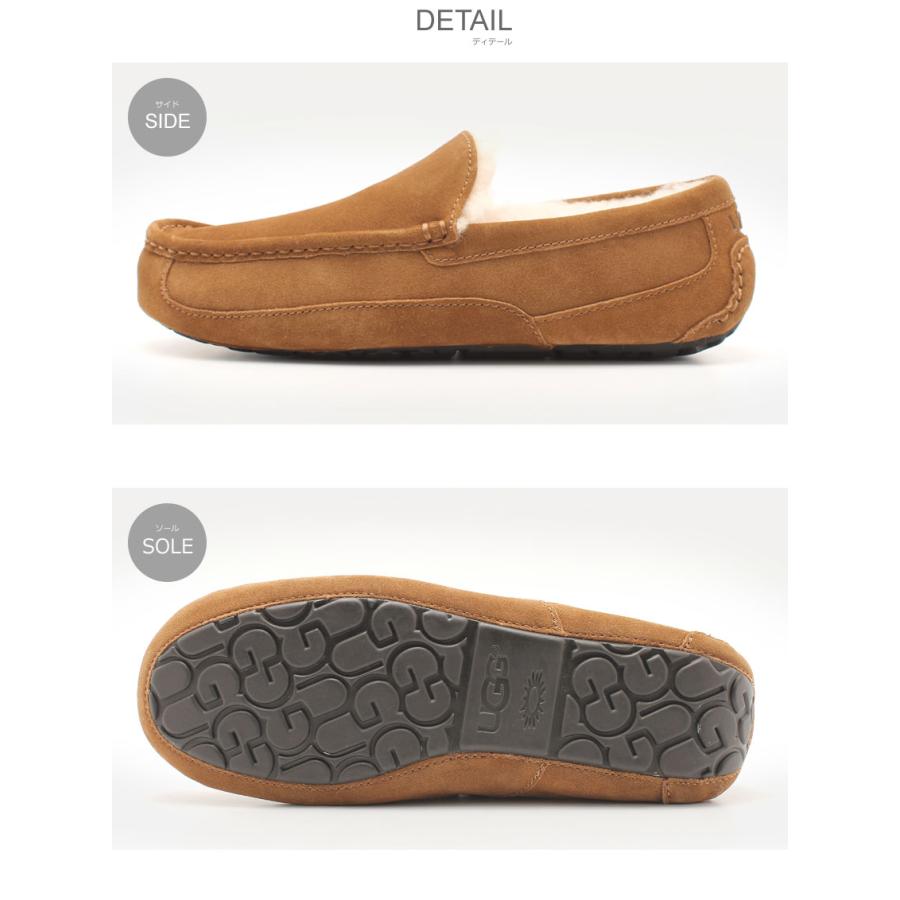 UGG（アグ） モカシン メンズ M アスコット UGG 1101110 ブラック 黒