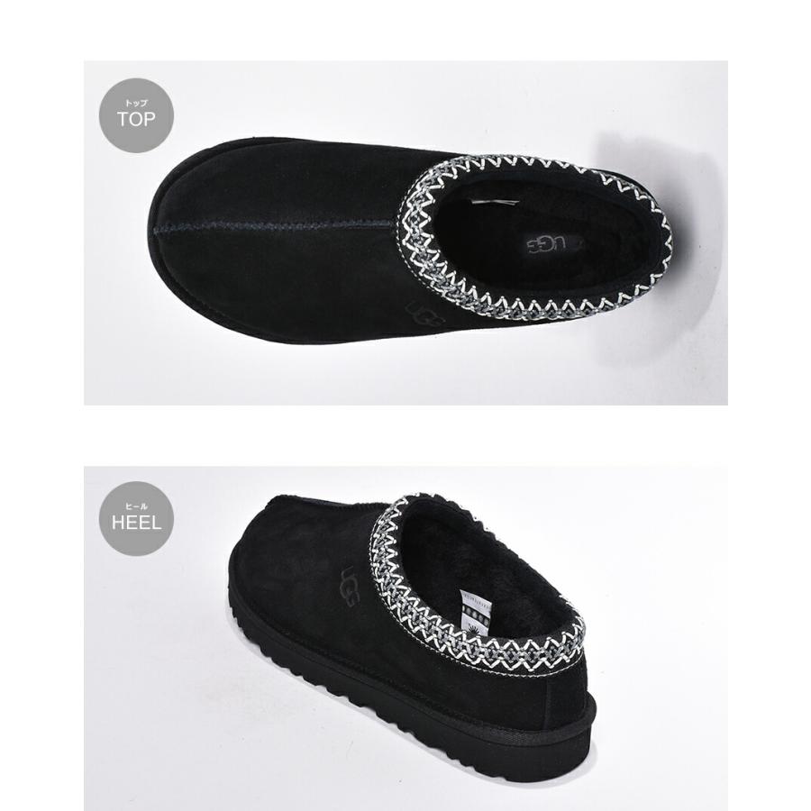 美品 UGG スエード スリッポン タスマン スリッパ ブラック 23cm UGG（アグ） スリッポン メンズ タスマン UGG 5950 ブラック 黒