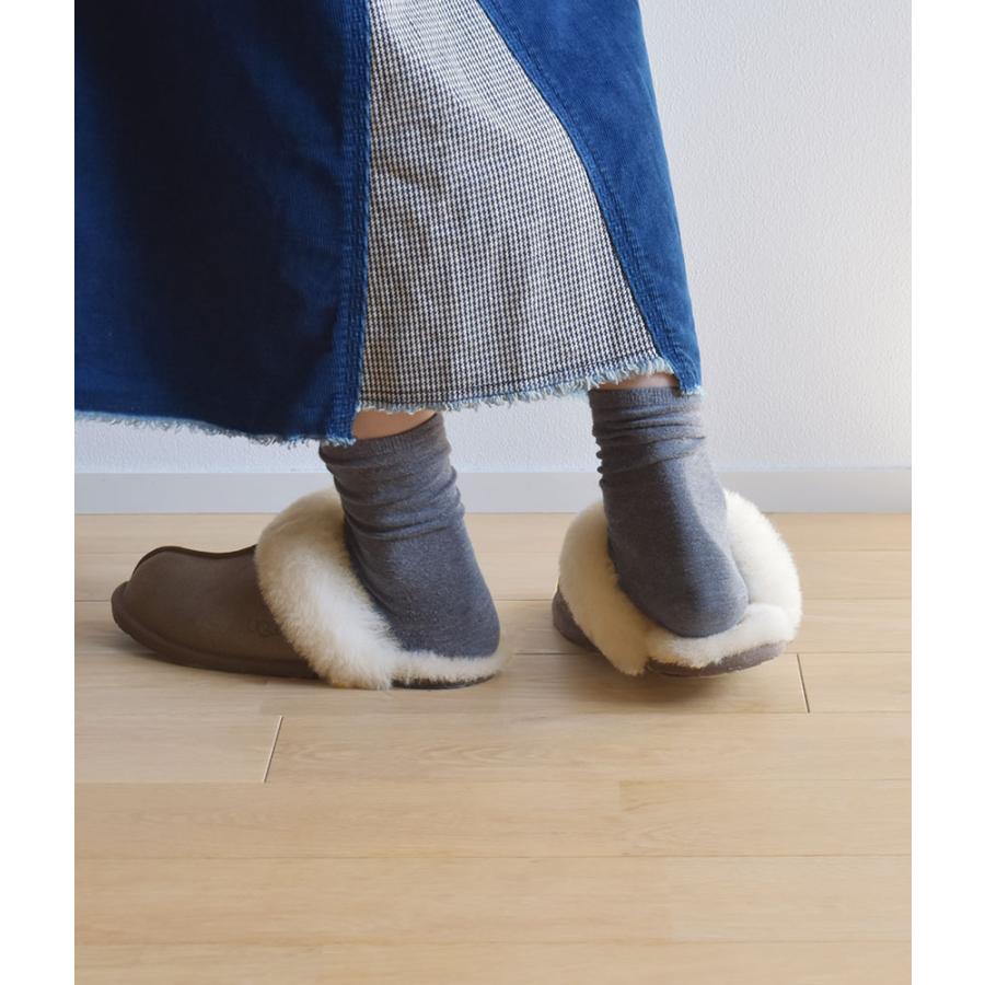 アグ ルームシューズ レディース スカフェット II UGG 1106872 黒 ブラック ブラウン 茶 スリッパ 室内履き オフィス 社内 保温 爆買 | UGG | 07