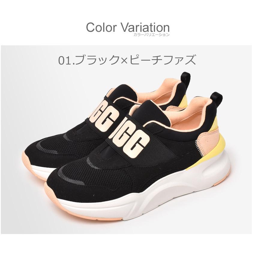 SALE 送料無料 アグ スニーカー レディース LA FLEX UGG 1120704 黒 白 