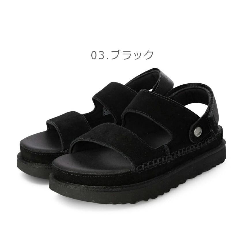 y*u様 UGG 厚底 スポーツサンダル ブラック　26 UGG（アグ） サンダル レディース ゴールデンスター グライド UGG