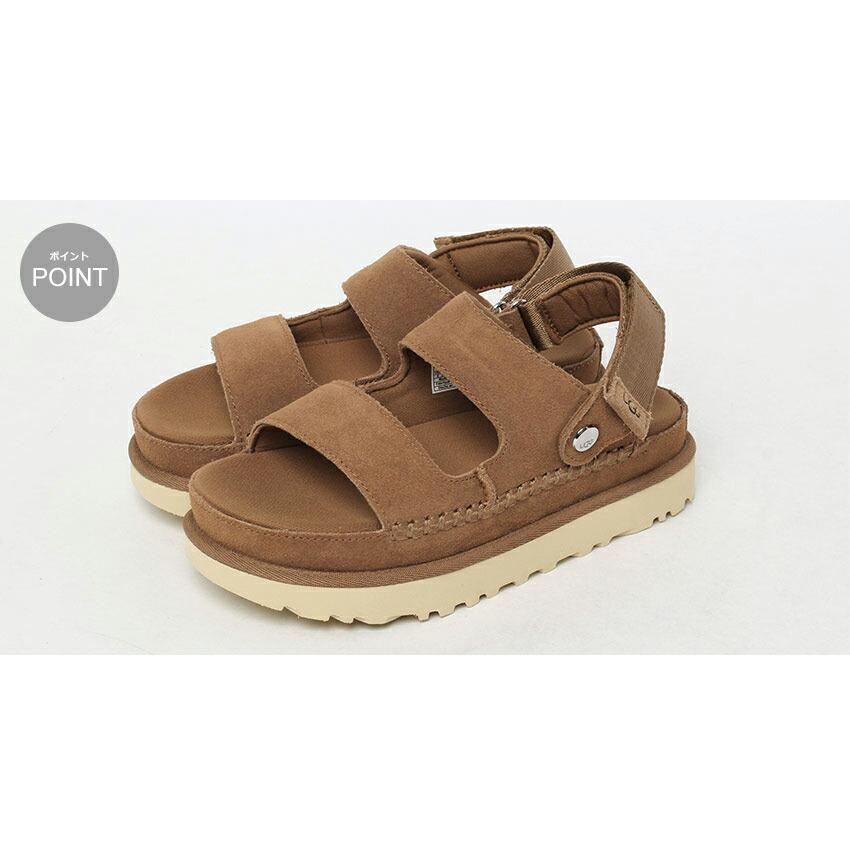 アグ サンダル レディース ゴールデンスター グライド UGG 1167399 ブラウン 茶 ベージュ 靴 シューズ スポーツサンダル 厚底の画像