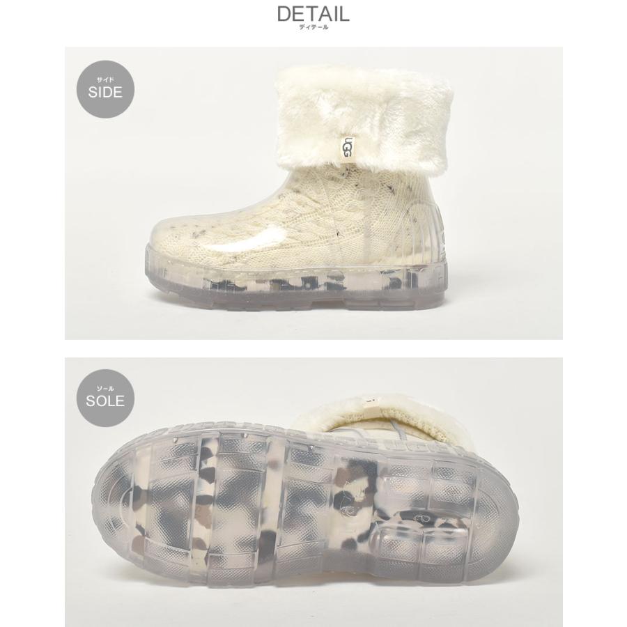 SALE 送料無料 アグ レインブーツ レディース DRIZLITA CLEAR UGG 1125732 白 ブランド ウォータープルーフ ミドルブーツ カジュアル｜z-craft｜06