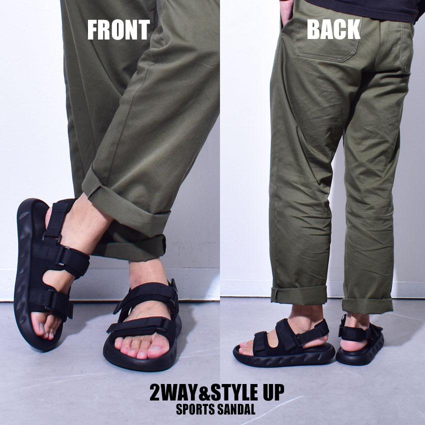 サンダル メンズ 安い おしゃれ スポサン 2way 夏 アウトドア PT-312