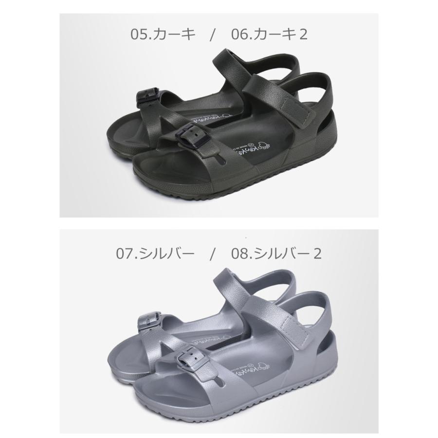 ベルトサンダル キッズ ジュニア 子供 KenKenPa KP-035 KP-036 黒