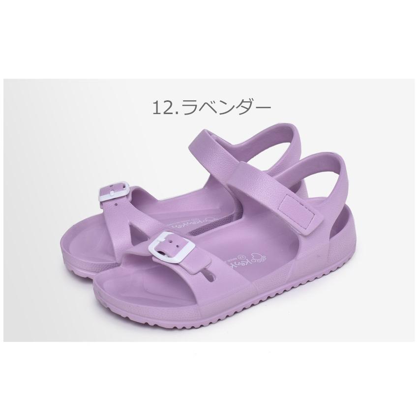 ベルトサンダル キッズ ジュニア 子供 KenKenPa KP-035 KP-036 黒