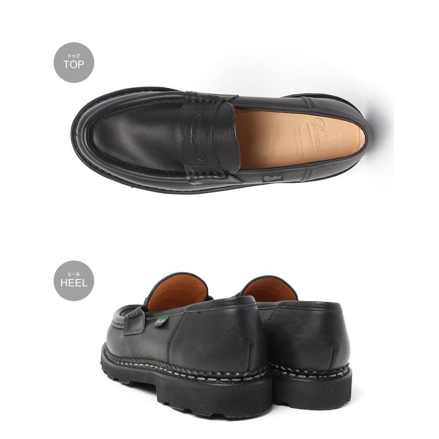 パラブーツ ローファー メンズ レディース ランス PARABOOT 099412 ブラック 黒 靴 紳士靴 シューズ レザーシューズ 革靴 本革 | Paraboot | 02