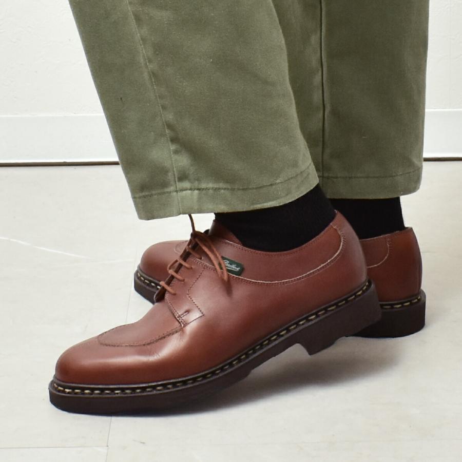 パラブーツ　アヴィニョン　ブラウン　美品 美品/希少品” Paraboot（パラブーツ）スプリットトゥシューズ AVIGNON