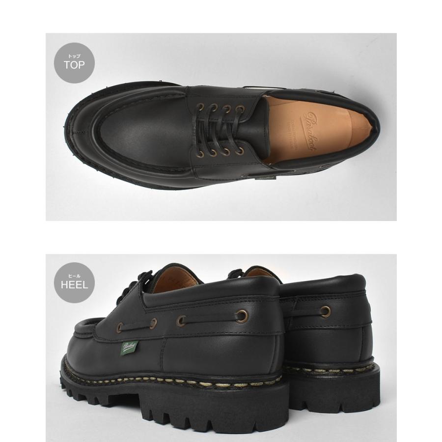 パラブーツ レザーシューズ メンズ シメイ PARABOOT 200817 ブラック 黒 靴 Uチップシューズ 紳士靴 シューズ モカシン 革靴 LIS | Paraboot | 02