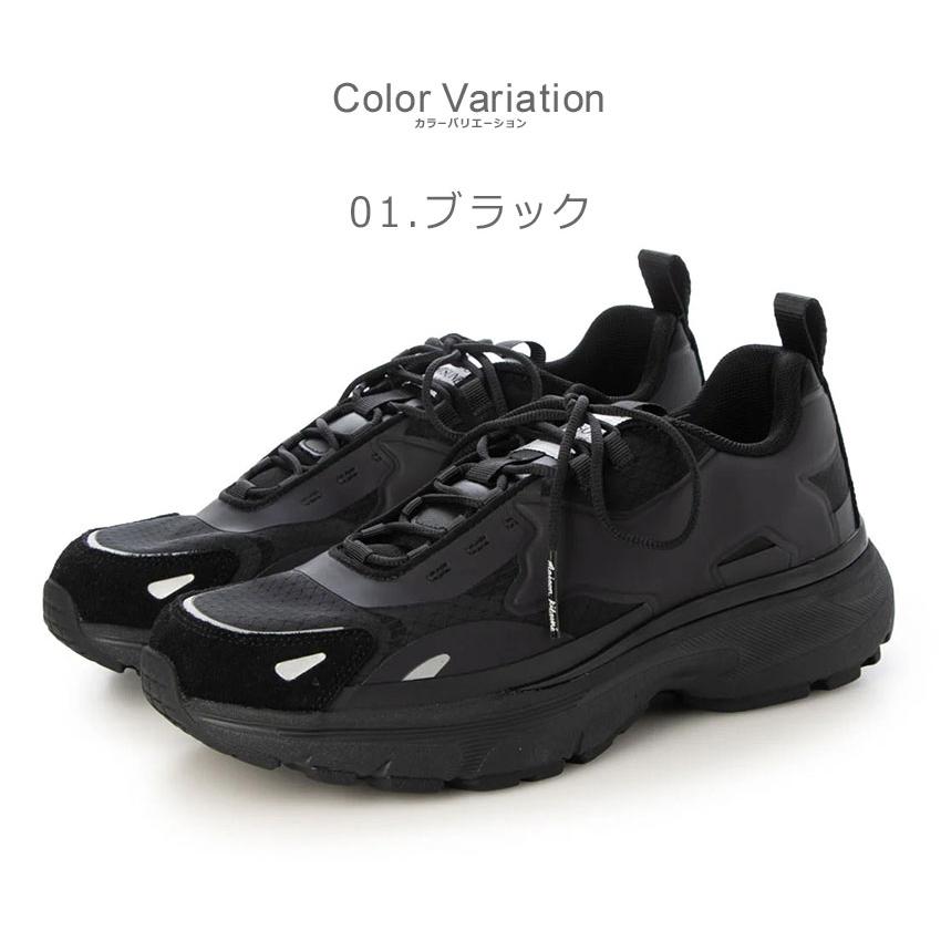 メゾンキツネ スニーカー メンズ ソラ ランナーズ MAISON KITSUNE MM04803WQ1101 ブラック 黒 ホワイト 白 靴 シューズ レザーの画像