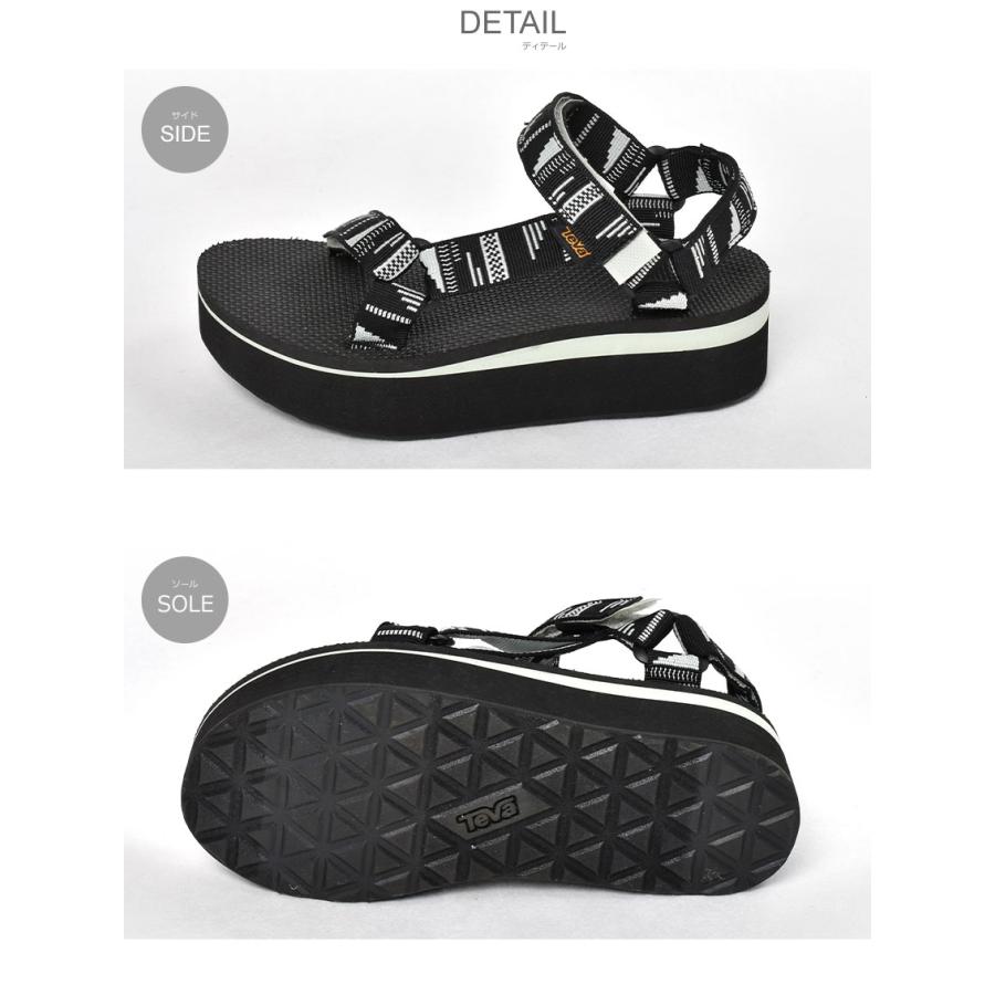 テバ サンダル レディース フラットフォーム ユニバーサル TEVA 1008844 ブラック 黒 ホワイト 白 スポーツサンダル アウトドア | Teva | 10