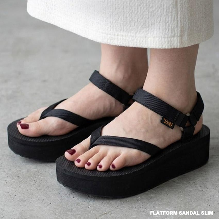 Teva（テバ） サンダル レディース フラットフォーム サンダル スリム