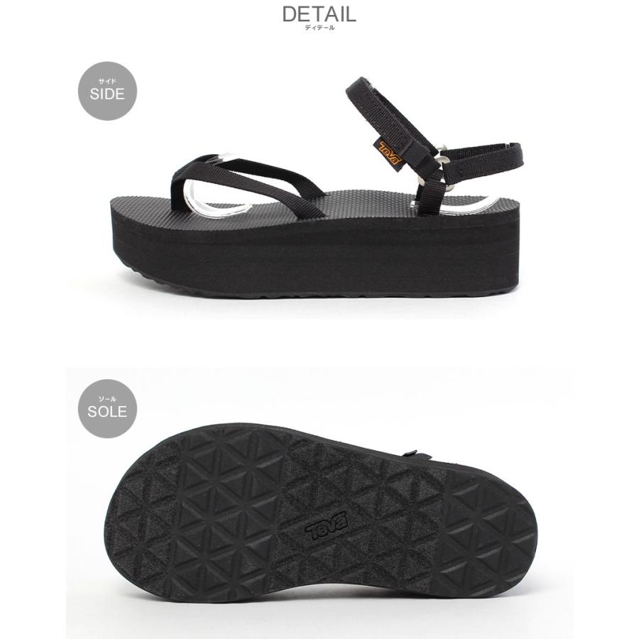 Teva（テバ） サンダル レディース フラットフォーム サンダル スリム