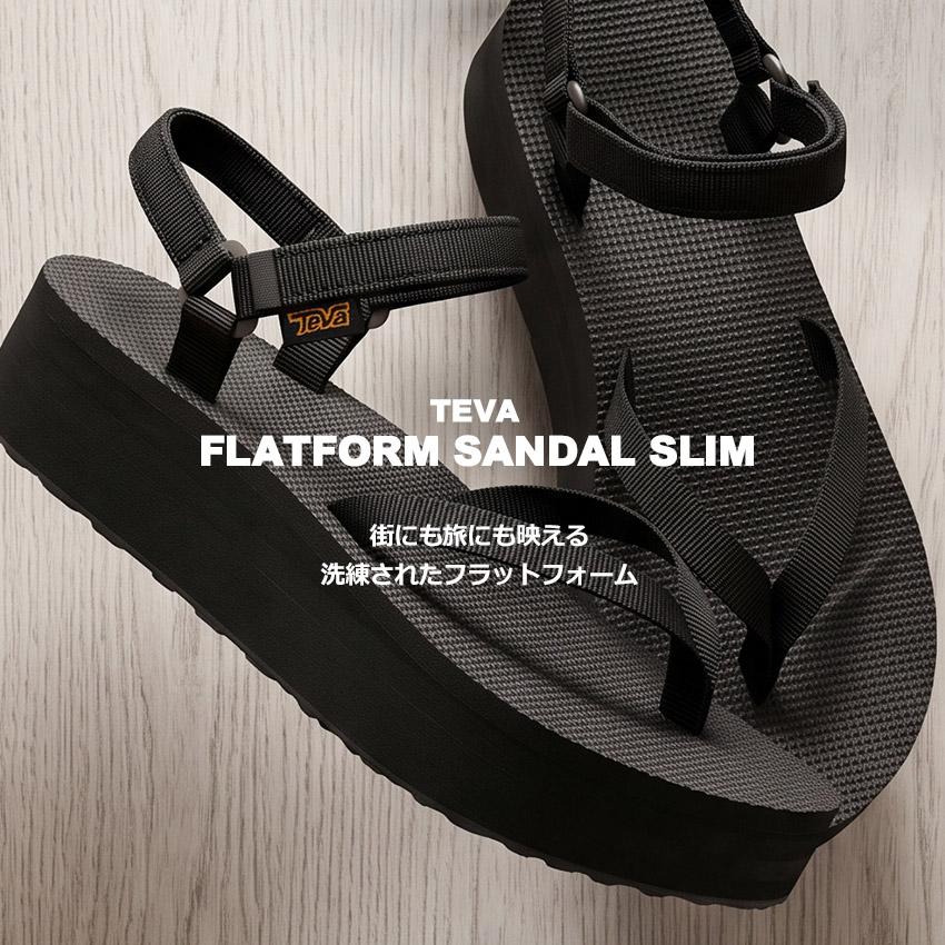 Teva（テバ） サンダル レディース フラットフォーム サンダル スリム