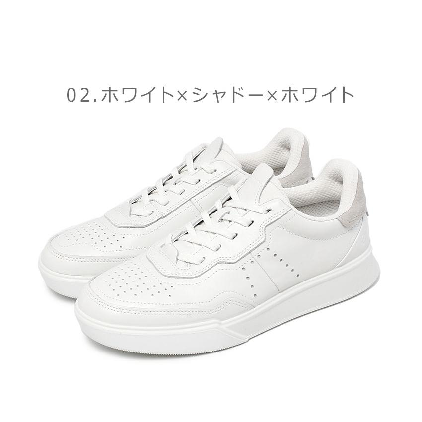 ECCO GORE-TEX ホワイトスニーカー ecco（エコー） スニーカー メンズ STREET COURT ECCO 539814 ブラック